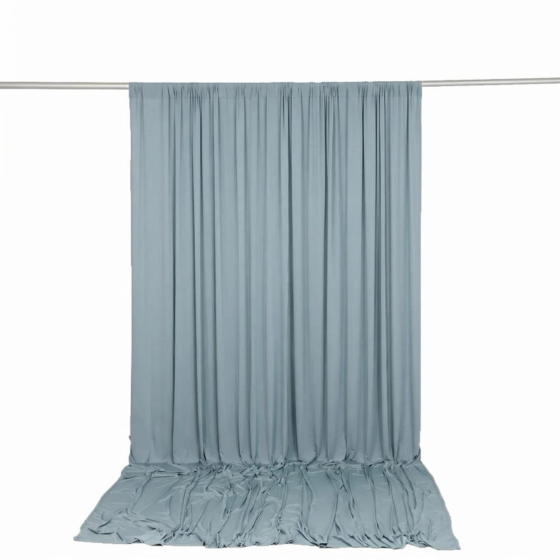 10 ft x 12 ft Wrinkle-Free Spandex Backdrop Curtain with Rod Pocket