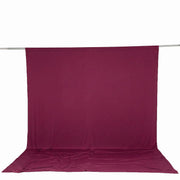 10 ft x 12 ft Wrinkle-Free Spandex Backdrop Curtain with Rod Pocket CUR_PANSPX_10X12_BURG