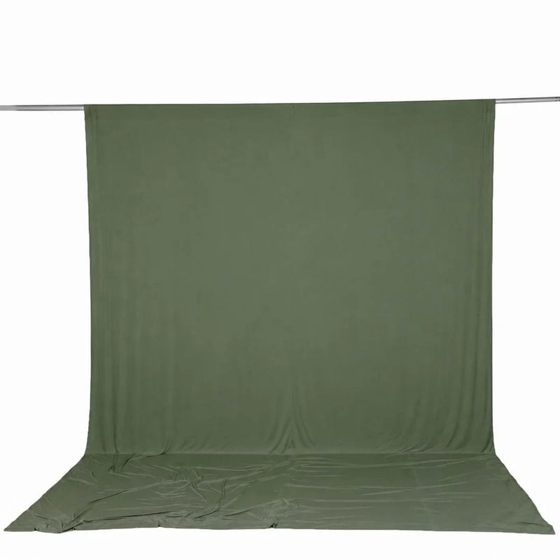 10 ft x 12 ft Wrinkle-Free Spandex Backdrop Curtain with Rod Pocket CUR_PANSPX_10X12_DSG