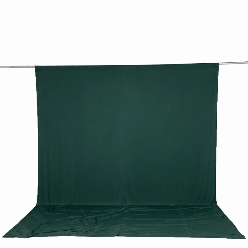 10 ft x 12 ft Wrinkle-Free Spandex Backdrop Curtain with Rod Pocket CUR_PANSPX_10X12_HUNT