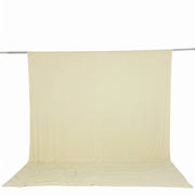 10 ft x 12 ft Wrinkle-Free Spandex Backdrop Curtain with Rod Pocket CUR_PANSPX_10X12_IVR