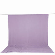 10 ft x 12 ft Wrinkle-Free Spandex Backdrop Curtain with Rod Pocket CUR_PANSPX_10X12_LAV