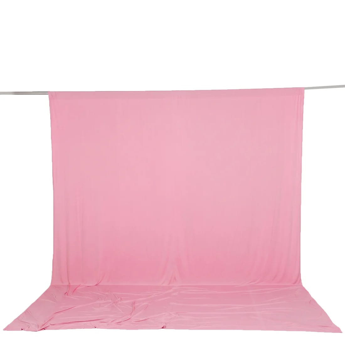 10 ft x 12 ft Wrinkle-Free Spandex Backdrop Curtain with Rod Pocket CUR_PANSPX_10X12_PINK
