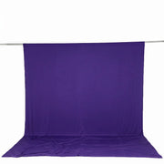 10 ft x 12 ft Wrinkle-Free Spandex Backdrop Curtain with Rod Pocket CUR_PANSPX_10X12_PURP