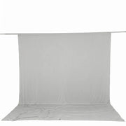10 ft x 12 ft Wrinkle-Free Spandex Backdrop Curtain with Rod Pocket CUR_PANSPX_10X12_SILV