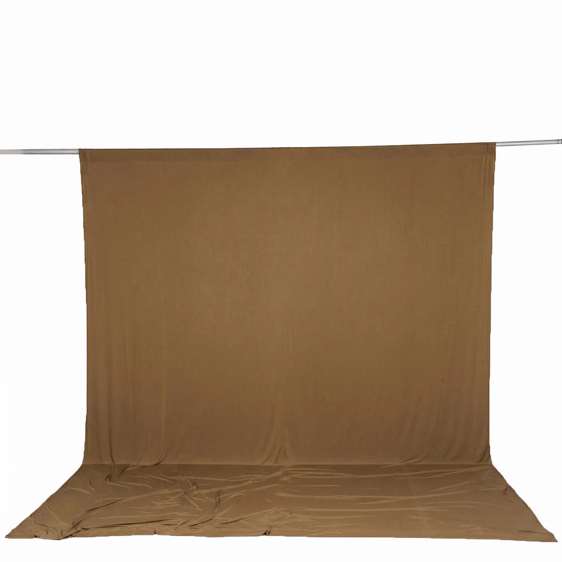 10 ft x 12 ft Wrinkle-Free Spandex Backdrop Curtain with Rod Pocket CUR_PANSPX_10X12_TAUP