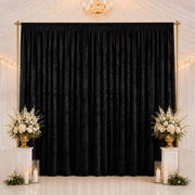 10 ft x 14 ft Premium Crushed Velvet Backdrop Curtain with Rod Pocket