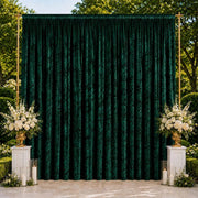 10 ft x 14 ft Premium Crushed Velvet Backdrop Curtain with Rod Pocket