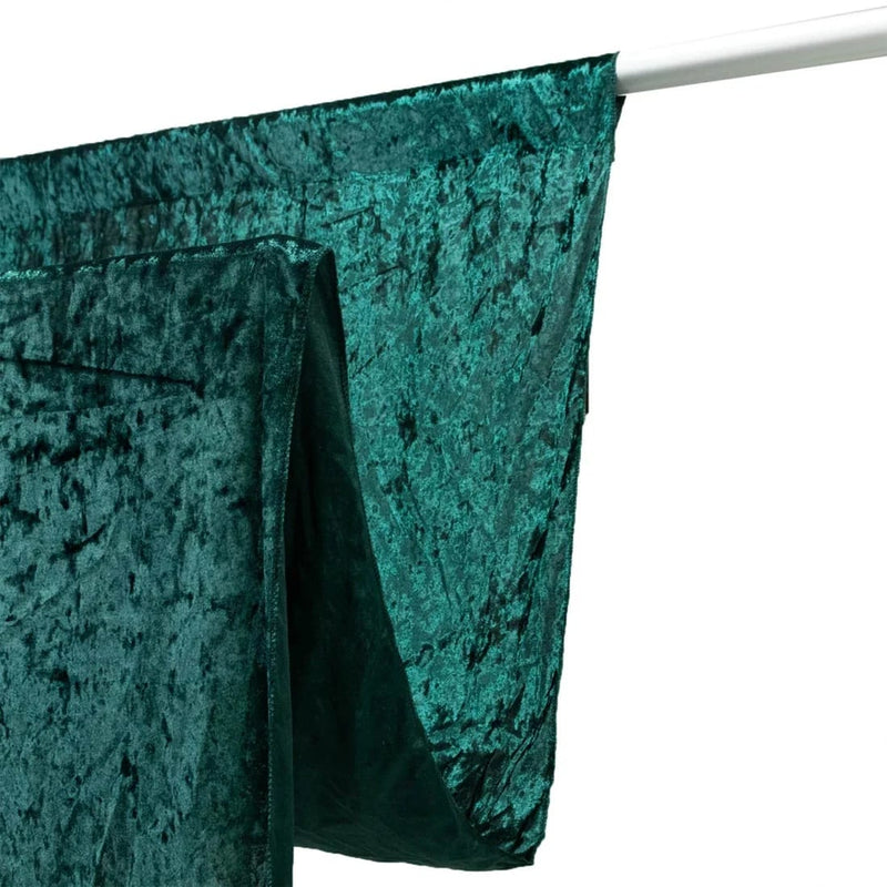 10 ft x 14 ft Premium Crushed Velvet Backdrop Curtain with Rod Pocket