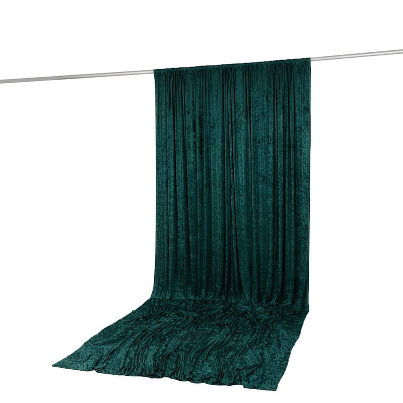 10 ft x 14 ft Premium Crushed Velvet Backdrop Curtain with Rod Pocket