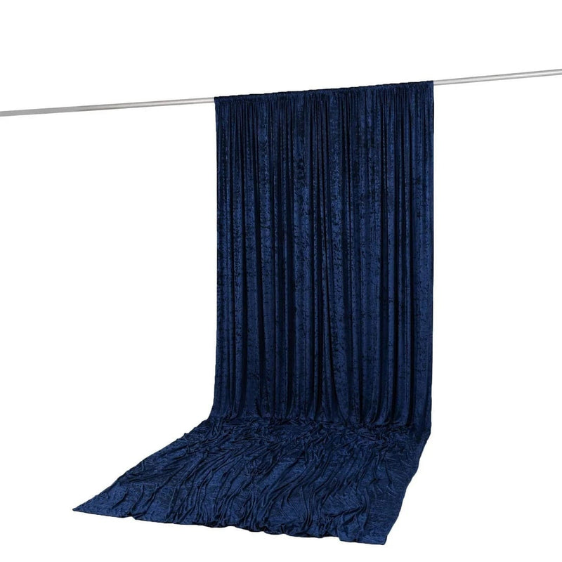 10 ft x 14 ft Premium Crushed Velvet Backdrop Curtain with Rod Pocket
