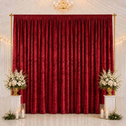10 ft x 14 ft Premium Crushed Velvet Backdrop Curtain with Rod Pocket