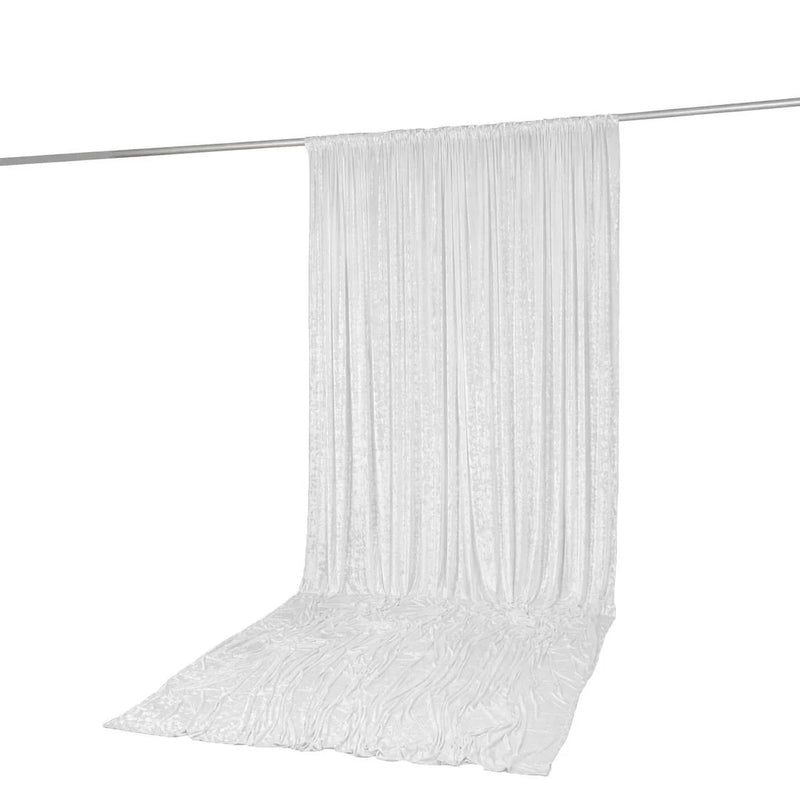 10 ft x 14 ft Premium Crushed Velvet Backdrop Curtain with Rod Pocket