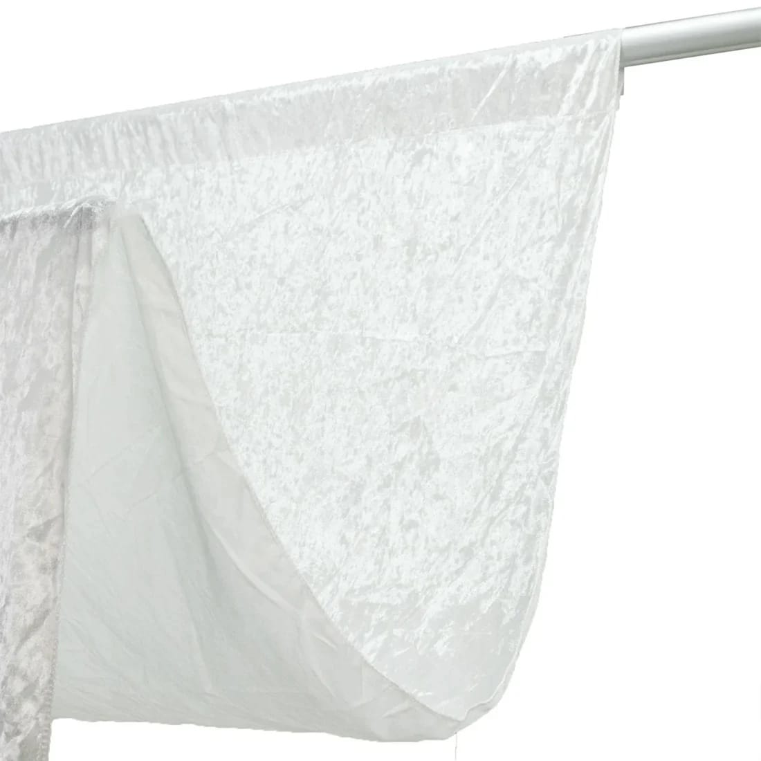 10 ft x 14 ft Premium Crushed Velvet Backdrop Curtain with Rod Pocket