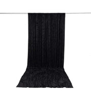 10 ft x 14 ft Premium Crushed Velvet Backdrop Curtain with Rod Pocket BKDP_VEL_PRM_10X14_BLK