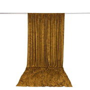 10 ft x 14 ft Premium Crushed Velvet Backdrop Curtain with Rod Pocket BKDP_VEL_PRM_10X14_GOLD