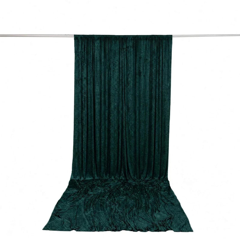 10 ft x 14 ft Premium Crushed Velvet Backdrop Curtain with Rod Pocket BKDP_VEL_PRM_10X14_HUNT