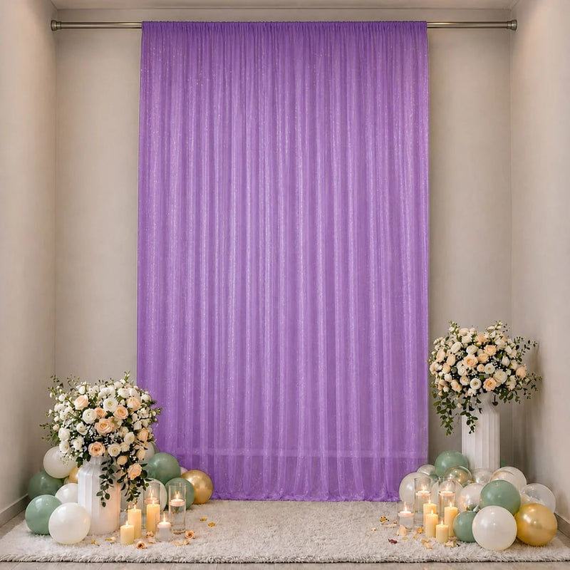 10 ft x 14 ft Wedding Arch Drape Backdrop Curtain Panel with Rod Pocket