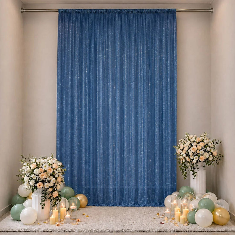 10 ft x 14 ft Wedding Arch Drape Backdrop Curtain Panel with Rod Pocket