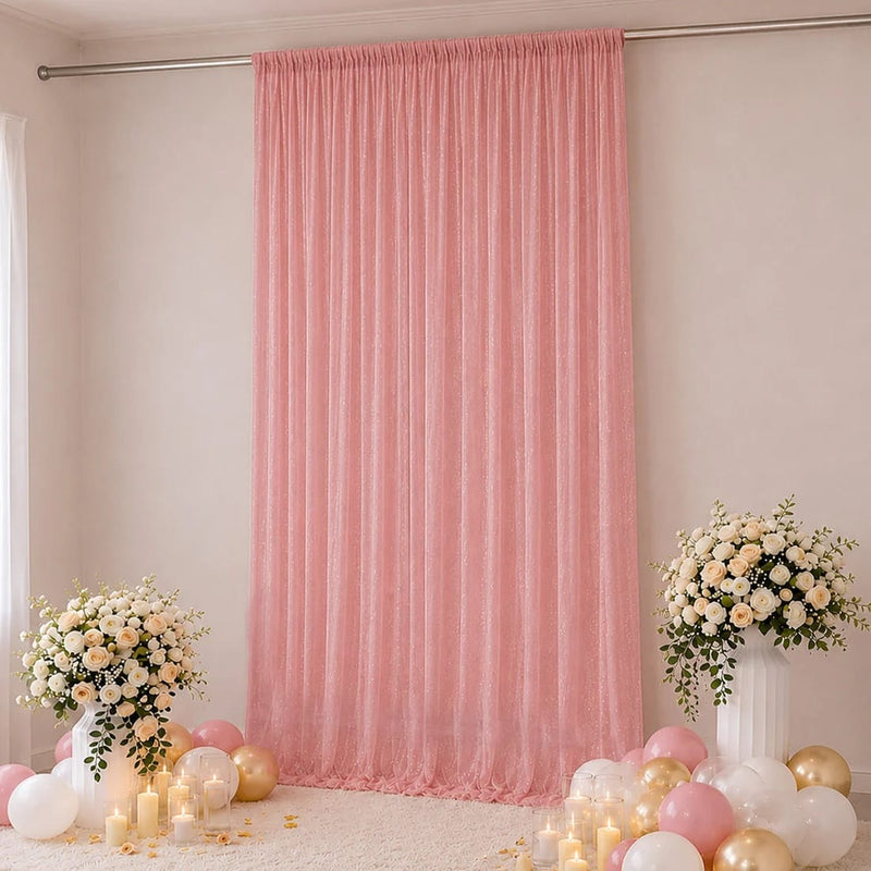 10 ft x 14 ft Wedding Arch Drape Backdrop Curtain Panel with Rod Pocket