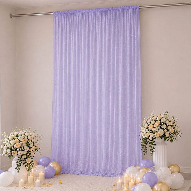 10 ft x 14 ft Wedding Arch Drape Backdrop Curtain Panel with Rod Pocket