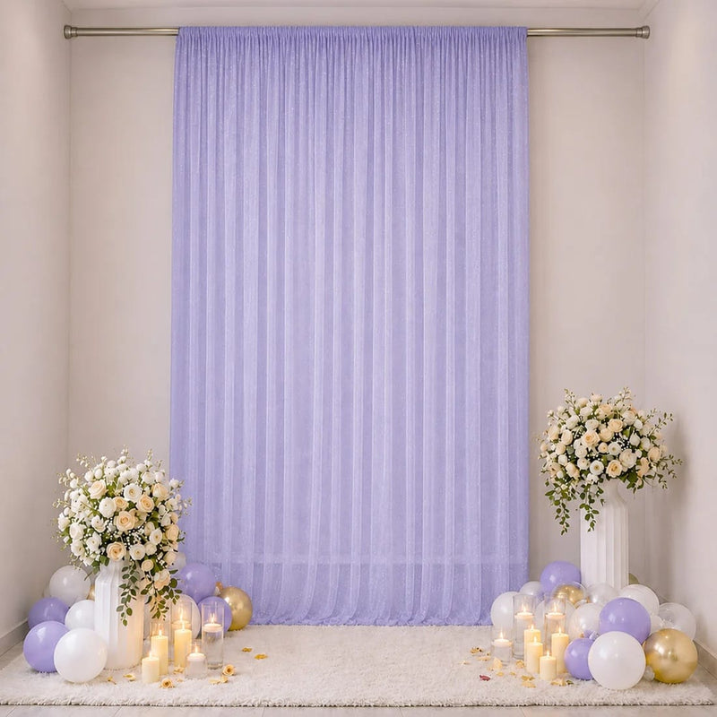 10 ft x 14 ft Wedding Arch Drape Backdrop Curtain Panel with Rod Pocket