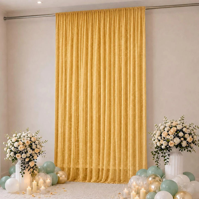 10 ft x 14 ft Wedding Arch Drape Backdrop Curtain Panel with Rod Pocket