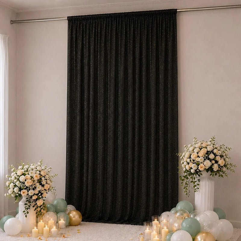 10 ft x 14 ft Wedding Arch Drape Backdrop Curtain Panel with Rod Pocket