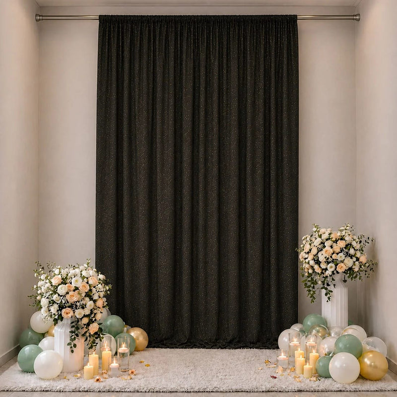 10 ft x 14 ft Wedding Arch Drape Backdrop Curtain Panel with Rod Pocket