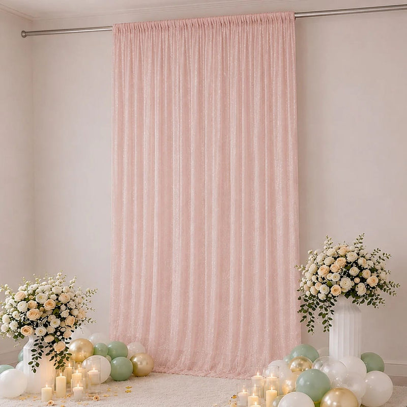 10 ft x 14 ft Wedding Arch Drape Backdrop Curtain Panel with Rod Pocket
