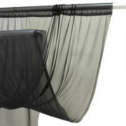 10 ft x 14 ft Wedding Arch Drape Backdrop Curtain Panel with Rod Pocket CUR_PANCHIF01_10X14_BLK