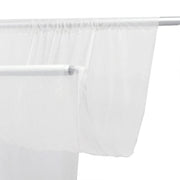 10 ft x 14 ft Wedding Arch Drape Backdrop Curtain Panel with Rod Pocket CUR_PANCHIF01_10X14_WHT