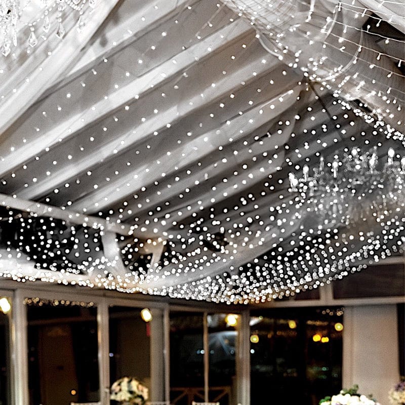 10 ft x 20 ft LED Curtain String Lights - Warm White