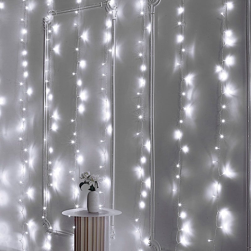 10 ft x 20 ft LED Curtain String Lights - Warm White