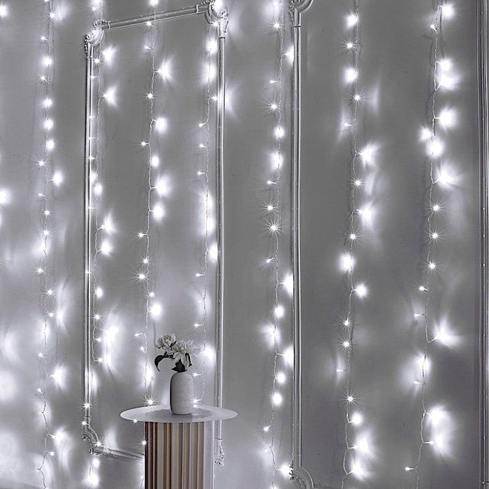 10 ft x 20 ft LED Curtain String Lights - Warm White