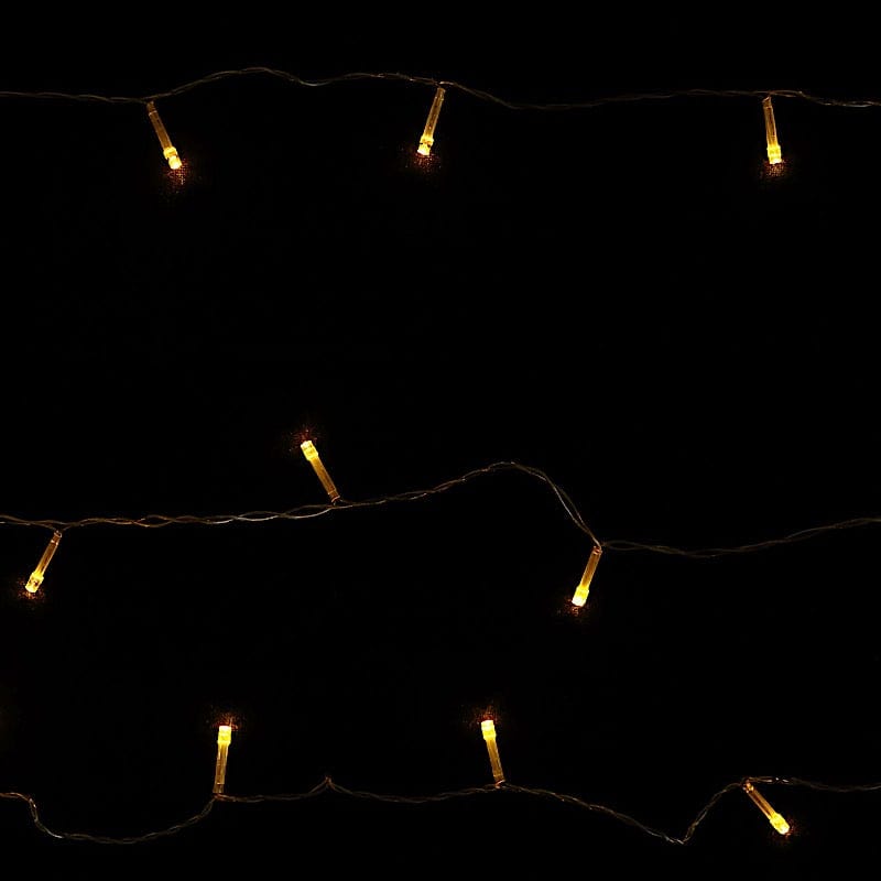 10 ft x 20 ft LED Curtain String Lights - Warm White LEDSTR03_10X20_CLR