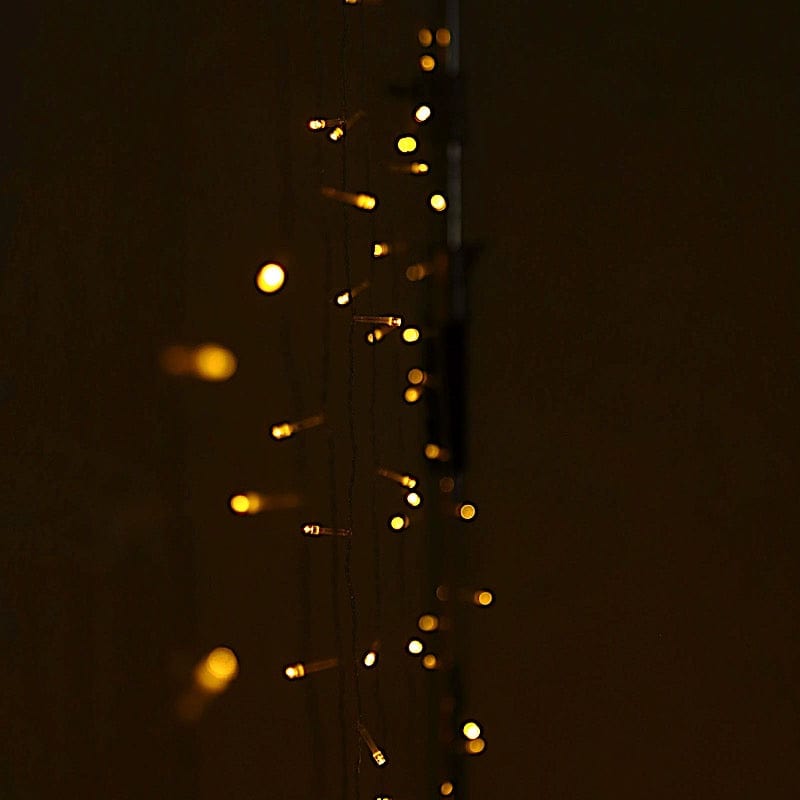 10 ft x 20 ft LED Curtain String Lights - Warm White LEDSTR03_10X20_CLR