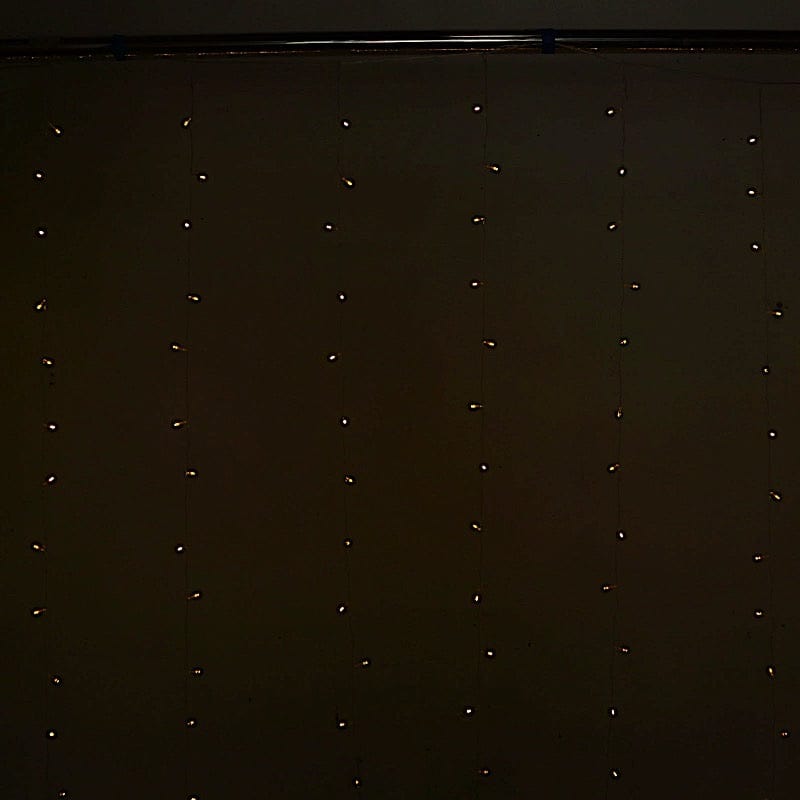 10 ft x 20 ft LED Curtain String Lights - Warm White LEDSTR03_10X20_CLR