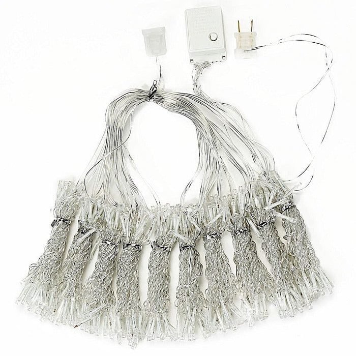 10 ft x 20 ft LED Curtain String Lights - Warm White LEDSTR03_10X20_WHT