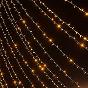 10 ft x 30 ft LED Curtain String Lights - Warm White LEDSTR03_10X30_CLR