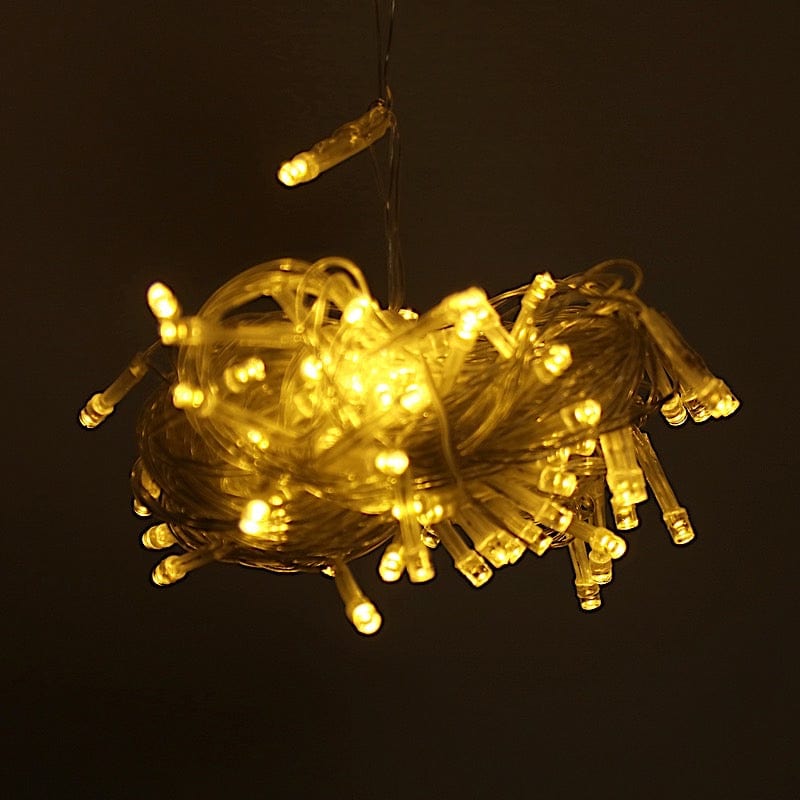 10 ft x 30 ft LED Curtain String Lights - Warm White LEDSTR03_10X30_CLR