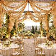 10 ft x 32 ft Extra Long Ceiling Drape Panel Wedding Backdrop