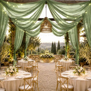 10 ft x 32 ft Extra Long Ceiling Drape Panel Wedding Backdrop