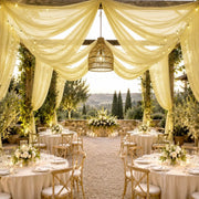 10 ft x 32 ft Extra Long Ceiling Drape Panel Wedding Backdrop