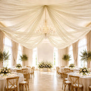 10 ft x 32 ft Extra Long Ceiling Drape Panel Wedding Backdrop