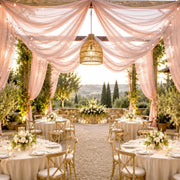 10 ft x 32 ft Extra Long Ceiling Drape Panel Wedding Backdrop
