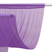 10 ft x 32 ft Extra Long Ceiling Drape Panel Wedding Backdrop CUR_PANCHIF01_10X32_PURP