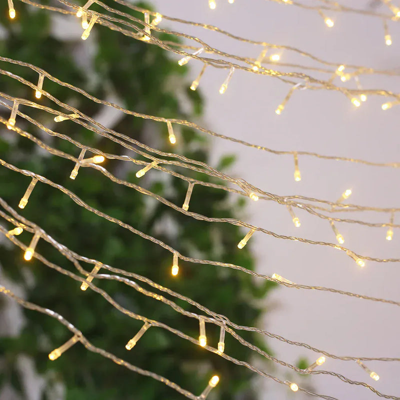 10 ft x 40 ft LED Curtain String Lights - Warm White LEDSTR03_10X40_CLR