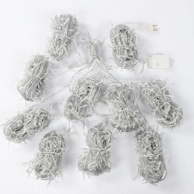 10 ft x 50 ft LED Curtain String Lights - Warm White LEDSTR03_10X50_CLR