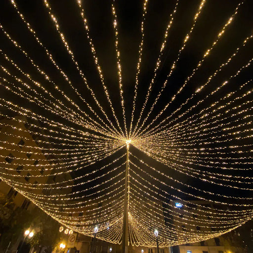 10 ft x 50 ft LED Curtain String Lights - Warm White LEDSTR03_10X50_CLR